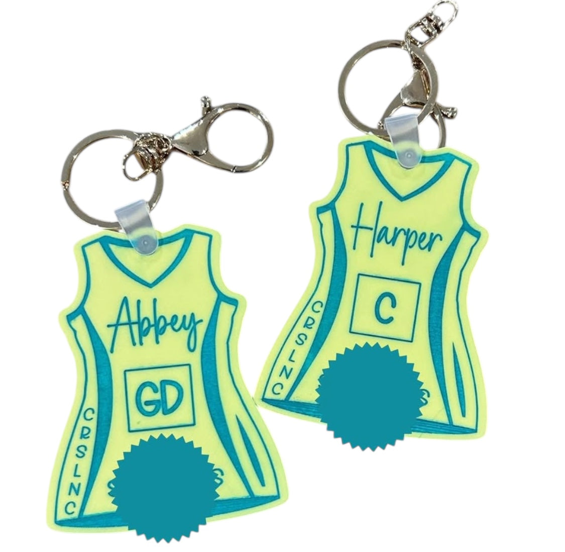 Personalised Netball Keyring