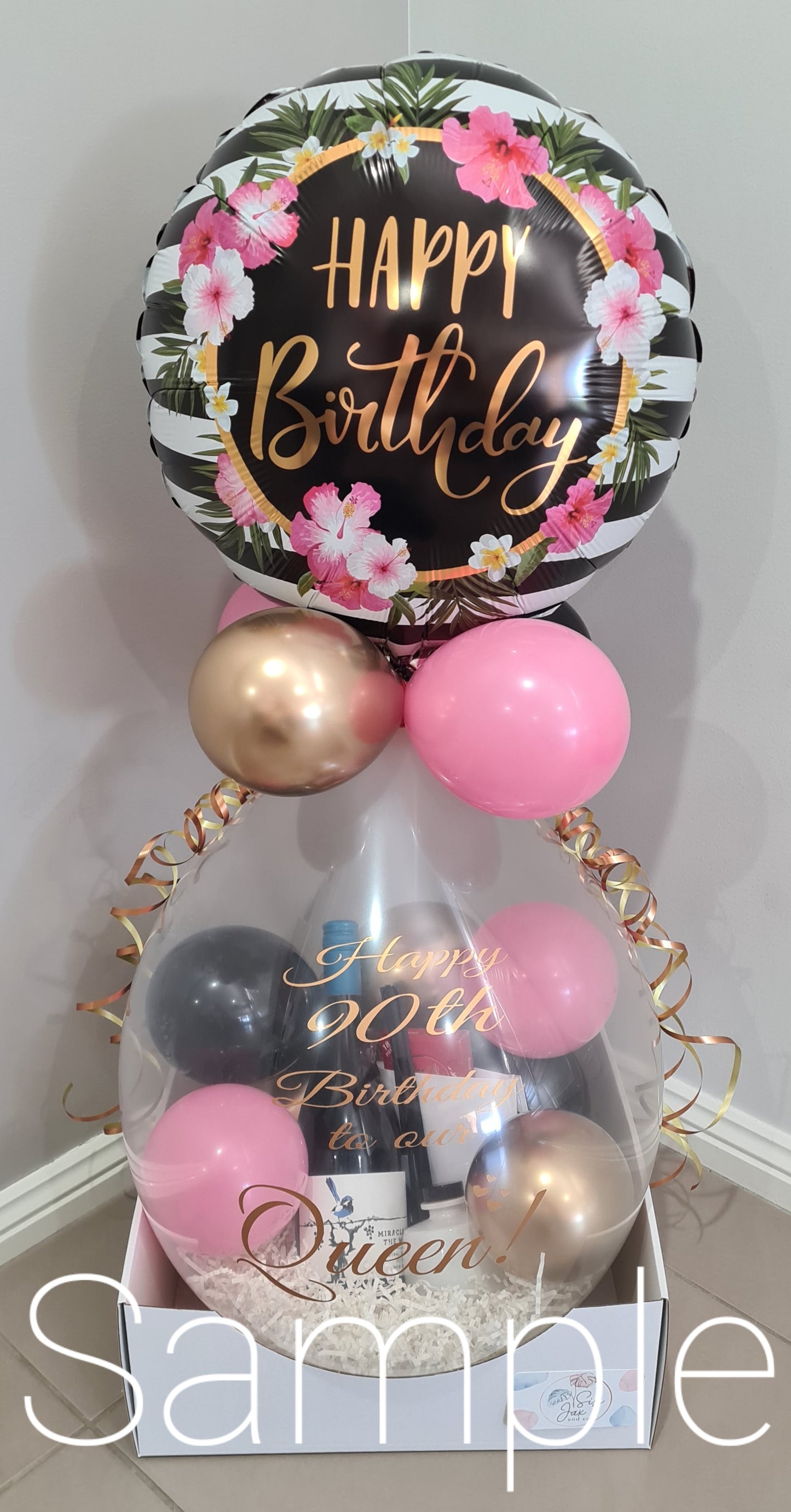 Birthday Bursting Balloon Gift 100
