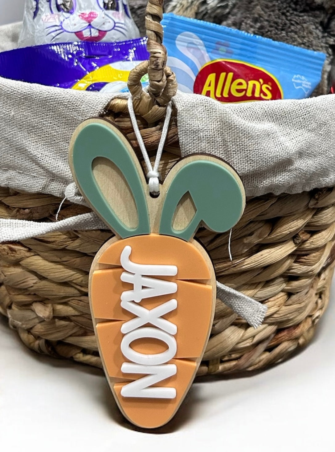 Personalised Carrot Tag