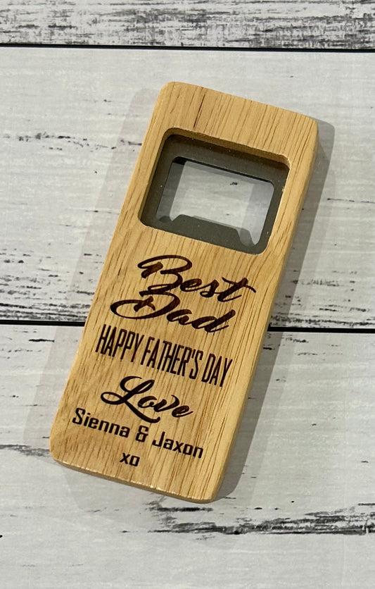 Wooden Bottle Opener - Rectangle